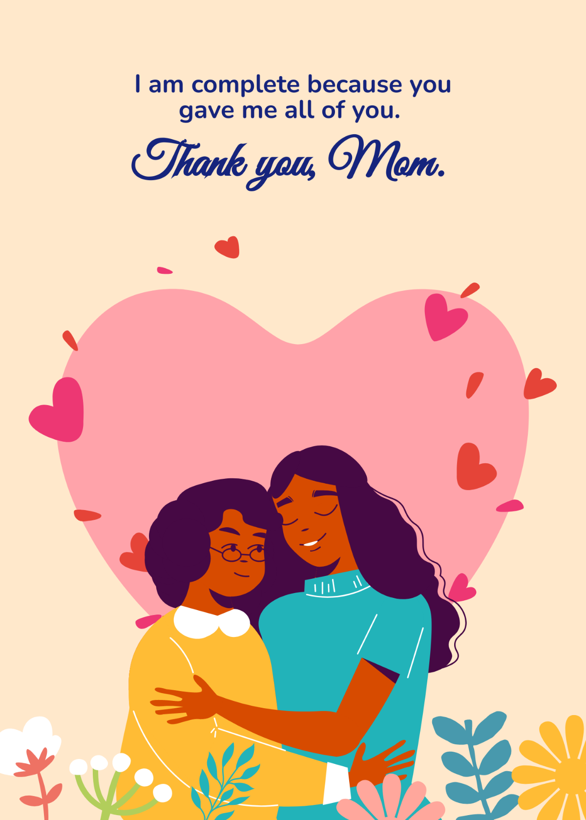 Mother Greeting Card Template