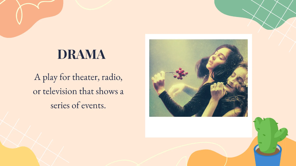 Free Simple Literature Presentation Template to Edit Online