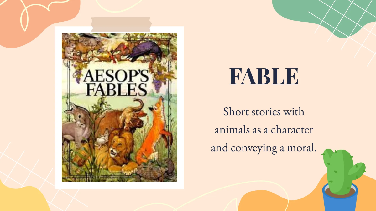 Free Simple Literature Presentation Template to Edit Online