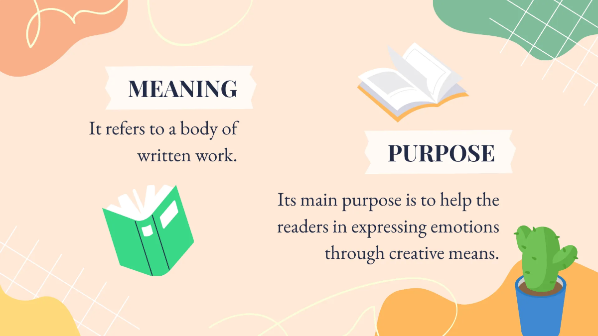 Free Simple Literature Presentation Template to Edit Online