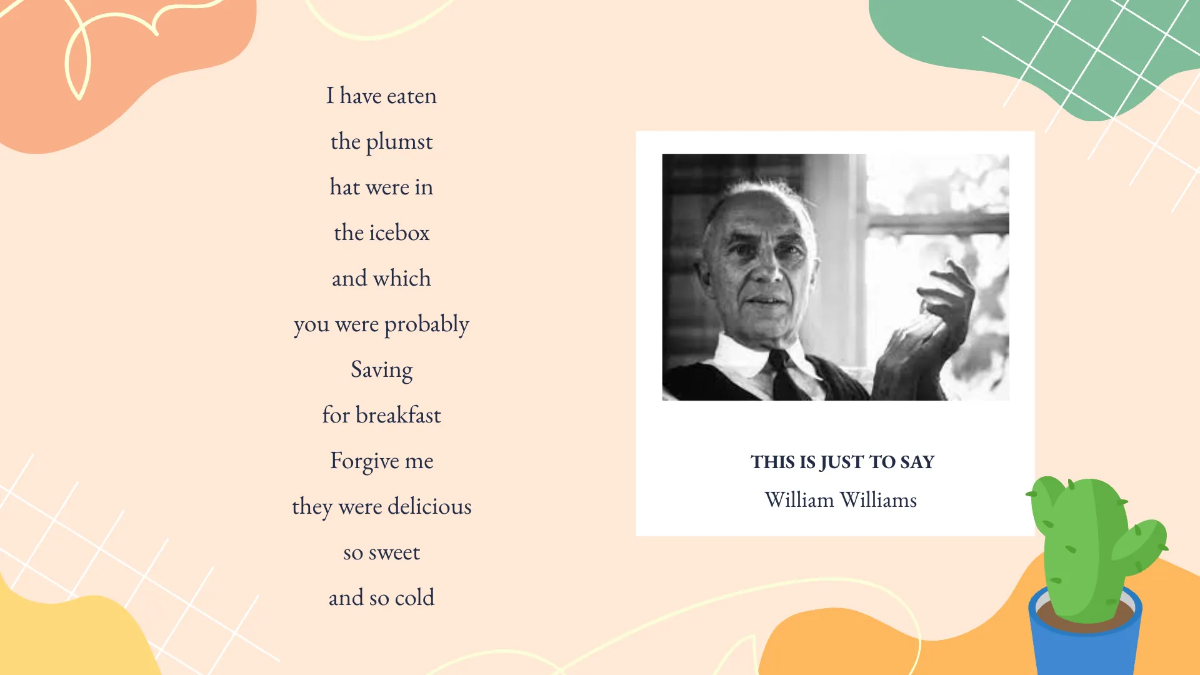 Free Simple Literature Presentation Template to Edit Online