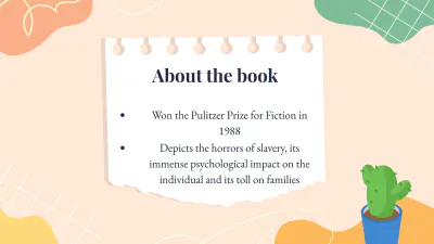 Free Simple Literature Presentation Template to Edit Online