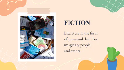 Free Simple Literature Presentation Template to Edit Online