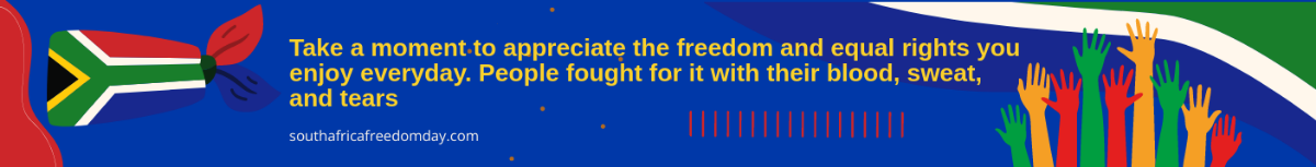 South Africa Freedom Day Website Banner Template