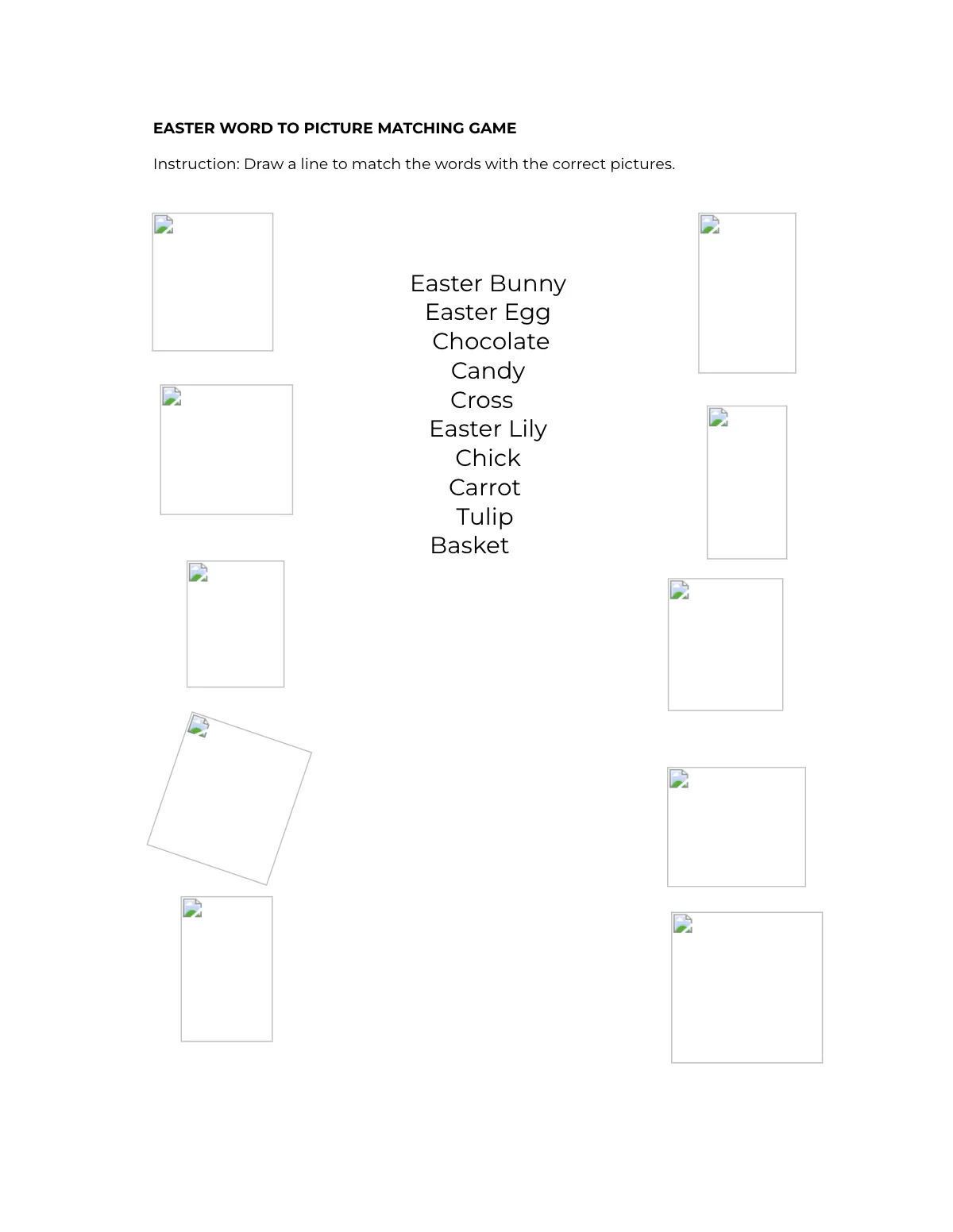 Free Easter Puzzle Template to Edit Online
