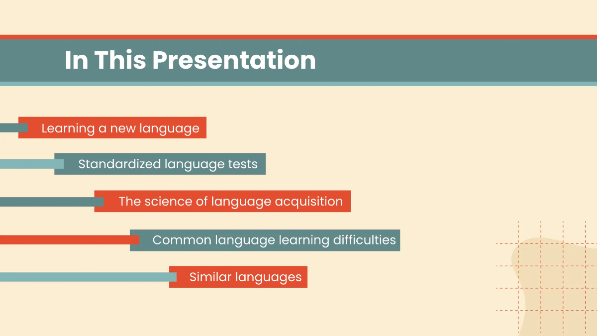 Free Infographics Foreign Language Presentation Template to Edit Online
