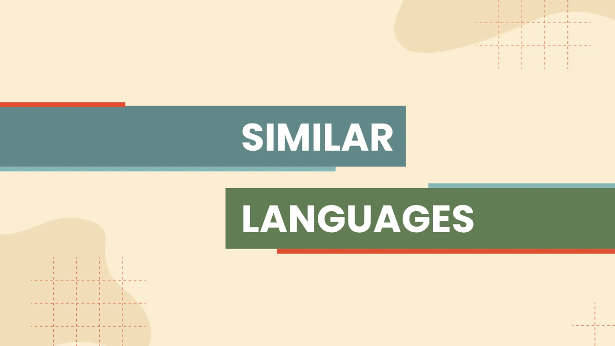 Free Infographics Foreign Language Presentation Template to Edit Online