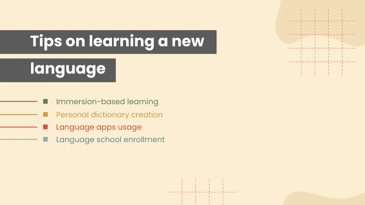 Free Infographics Foreign Language Presentation Template to Edit Online