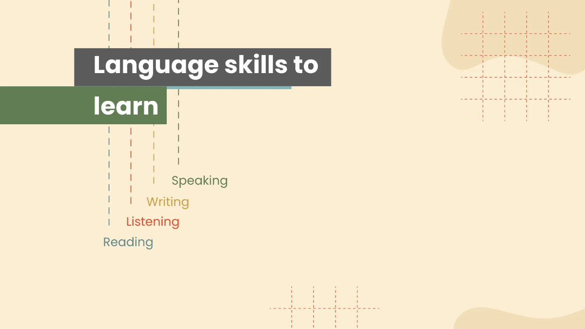 Free Infographics Foreign Language Presentation Template to Edit Online
