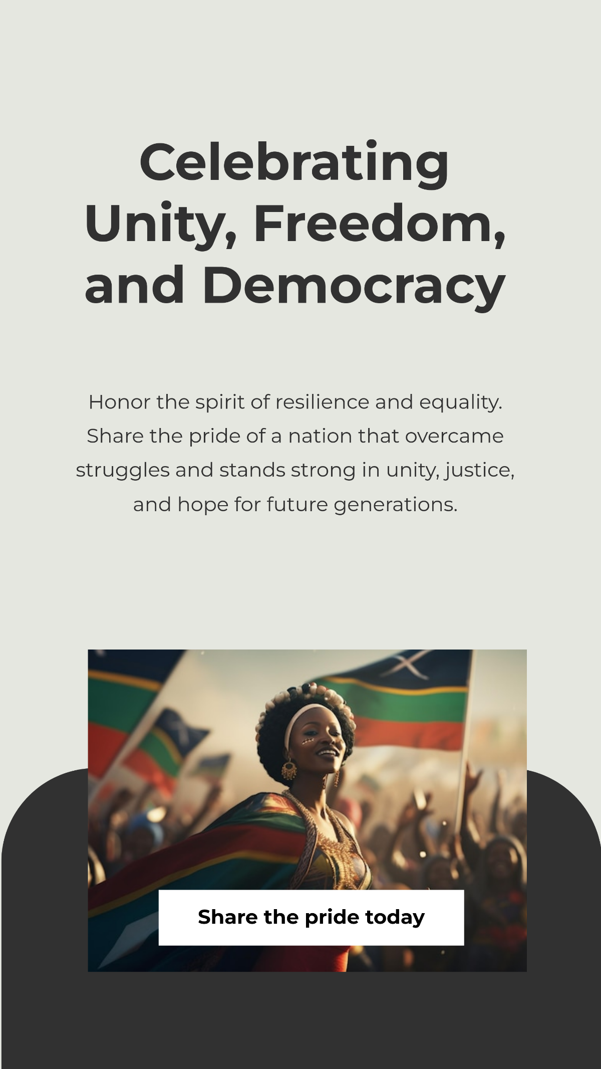 Free South Africa Freedom Day Whatsapp Status Template to Edit Online