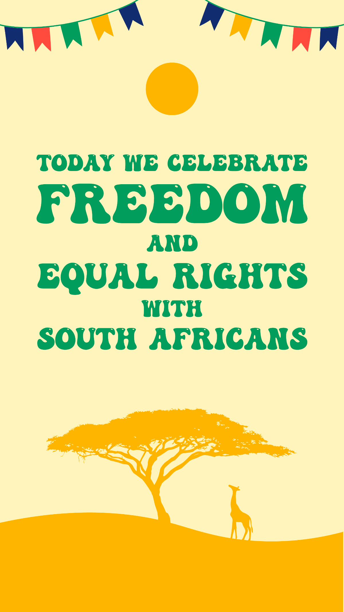 South Africa Freedom Day Whatsapp Status Template