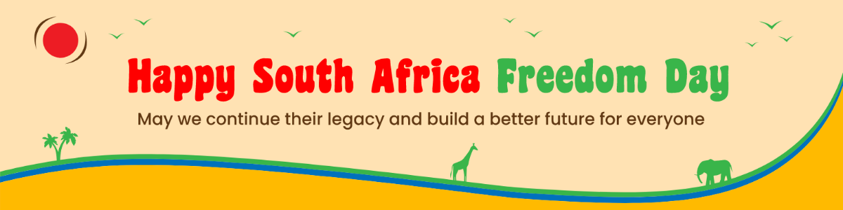South Africa Freedom Day Linkedin Banner
