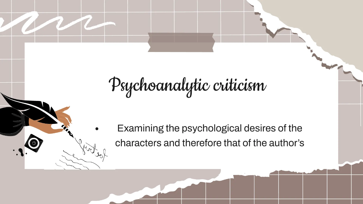 Free Pretty Literature Presentation Template to Edit Online