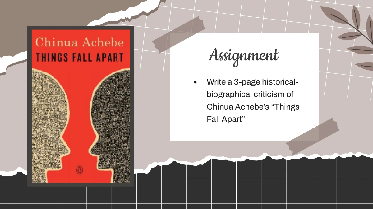 Free Pretty Literature Presentation Template to Edit Online