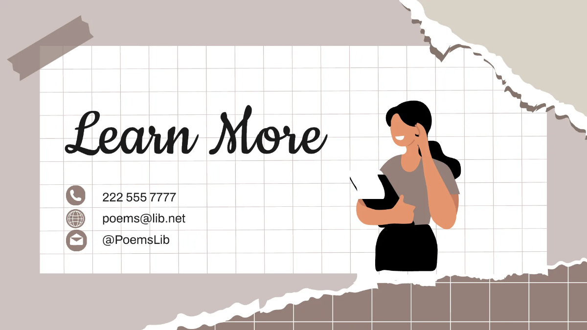 Free Pretty Literature Presentation Template to Edit Online