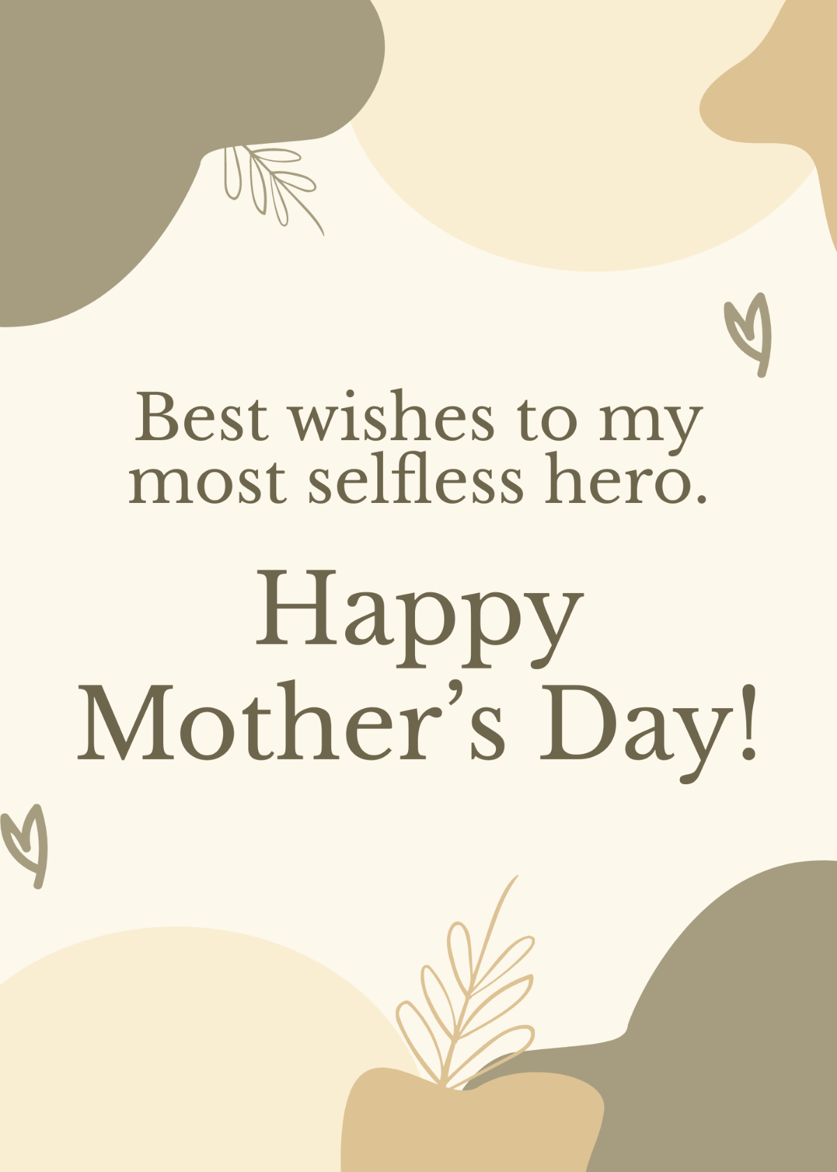 Mother's Day Best Wishes Template