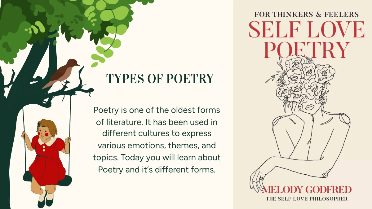 Free Fun Literature Presentation Template to Edit Online