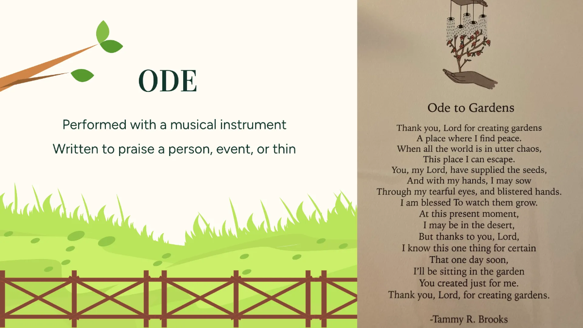 Free Fun Literature Presentation Template to Edit Online