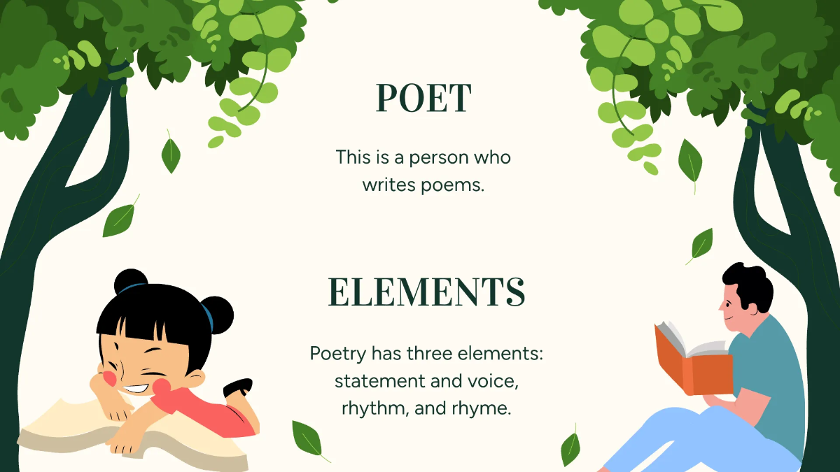 Free Fun Literature Presentation Template to Edit Online