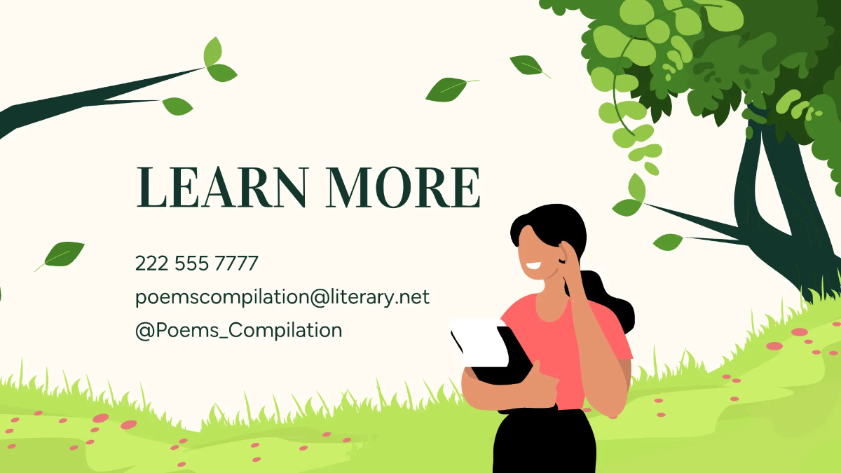 Free Fun Literature Presentation Template to Edit Online