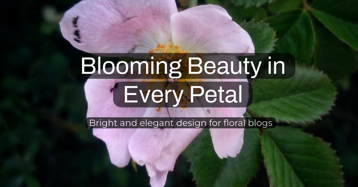 Free Flowers Blog Banner Template to Edit Online