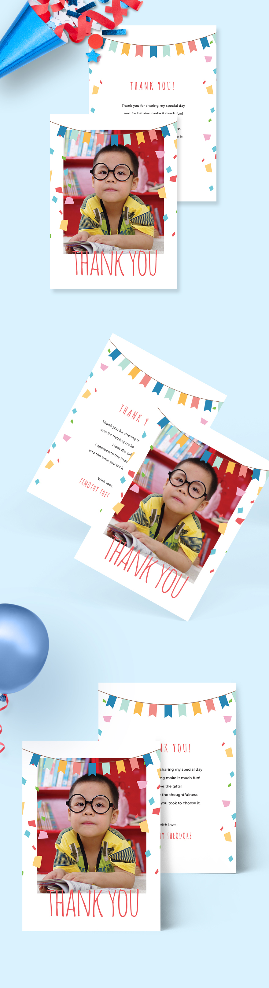 Birthday Thank You Card Templates - Design, Free, Download | Template.net