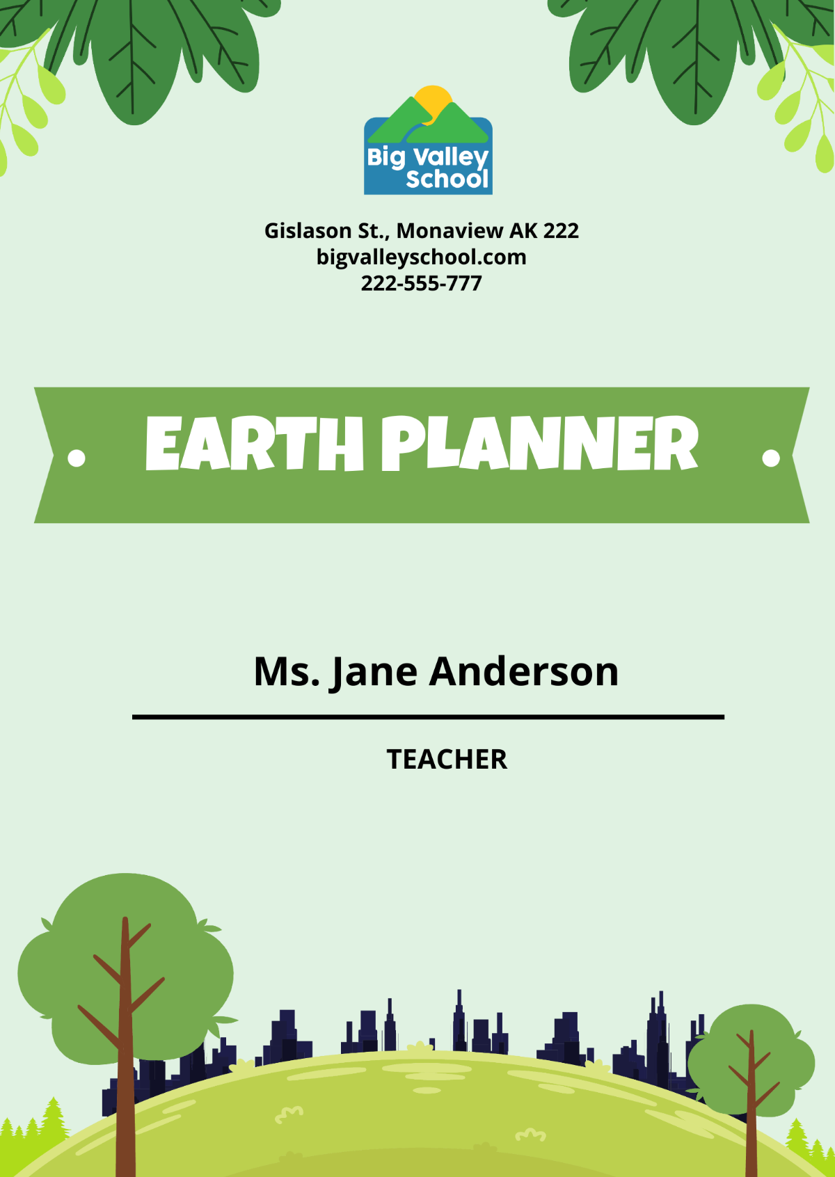 Earth Planner Template
