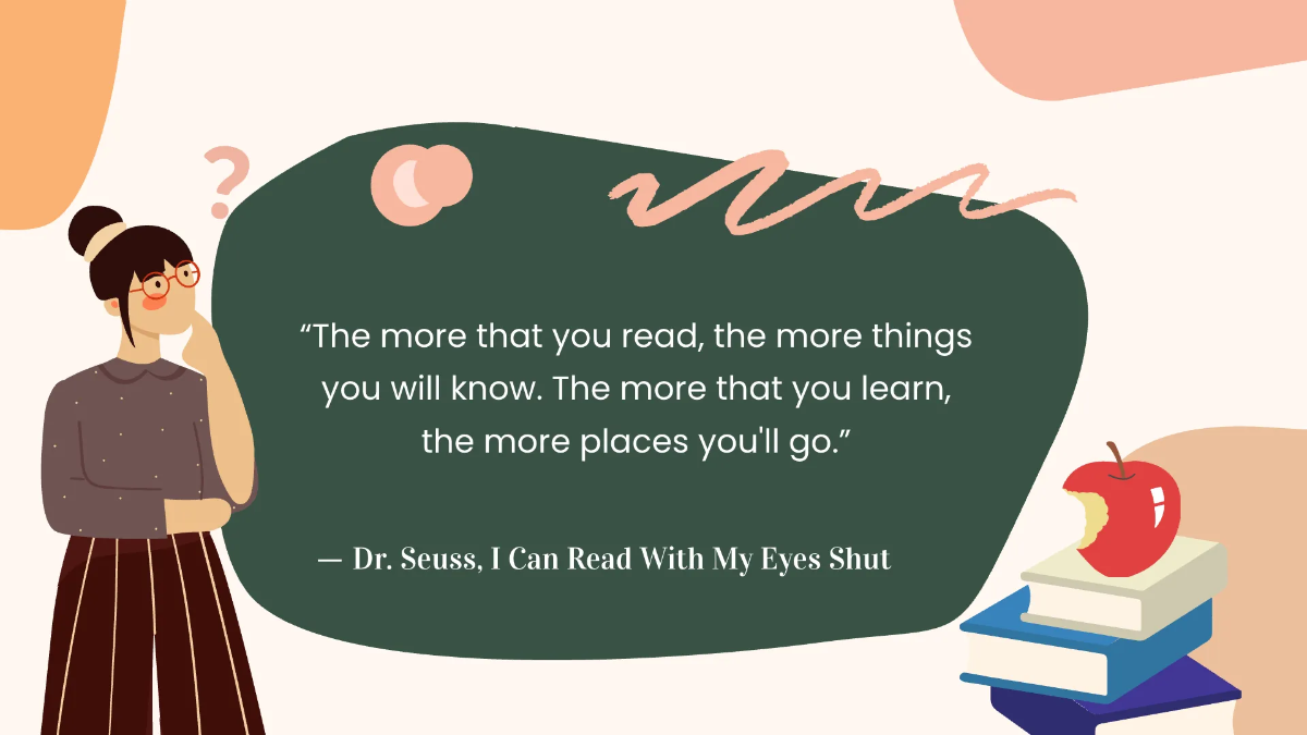 Free Professional Literature Presentation Template to Edit Online