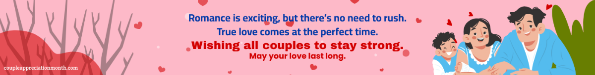 Couple Appreciation Month Website Banner Template