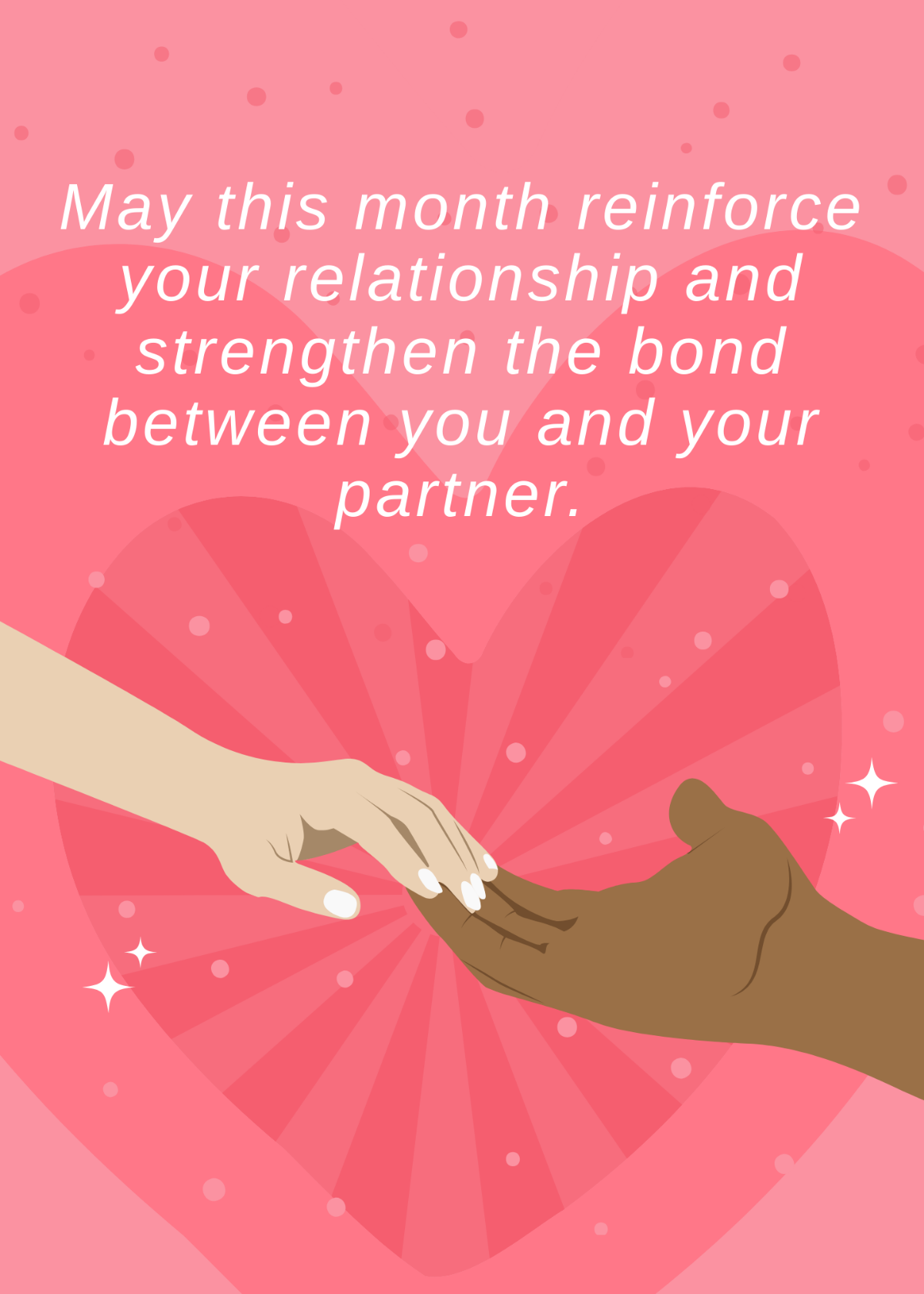 Couple Appreciation Month Greeting Card Template