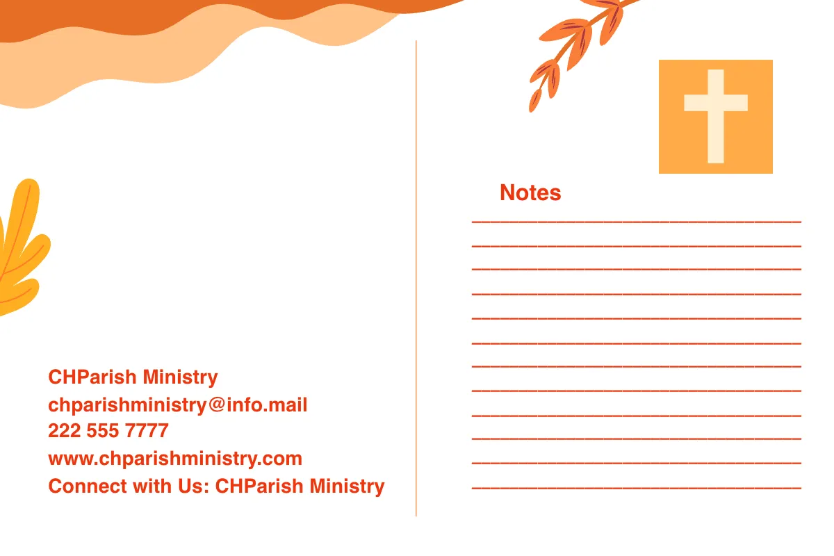 Free Pentecost Sunday Postcard Template to Edit Online