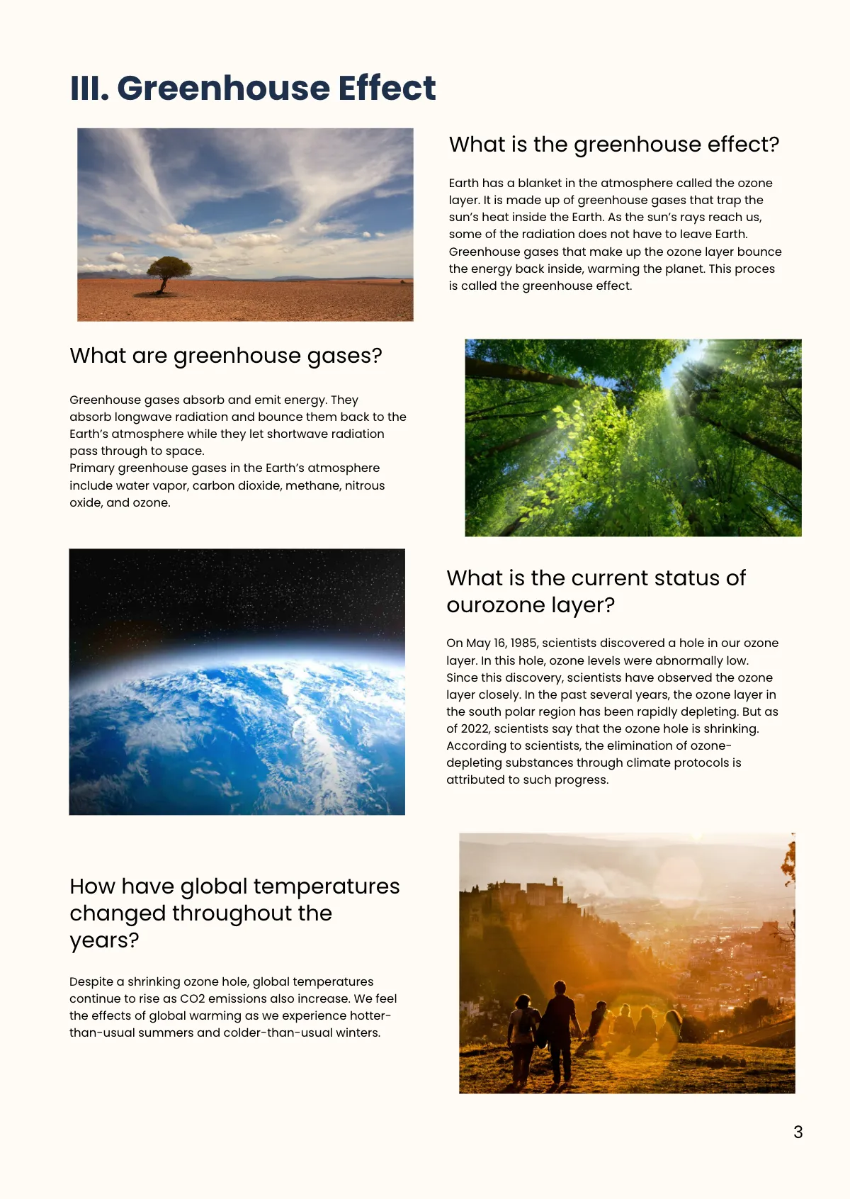 Free Climate Change Handout Template to Edit Online