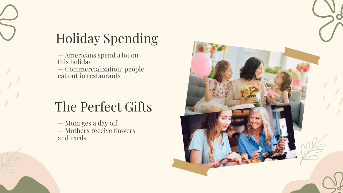 Free Aesthetic Mother's Day Presentation Template to Edit Online