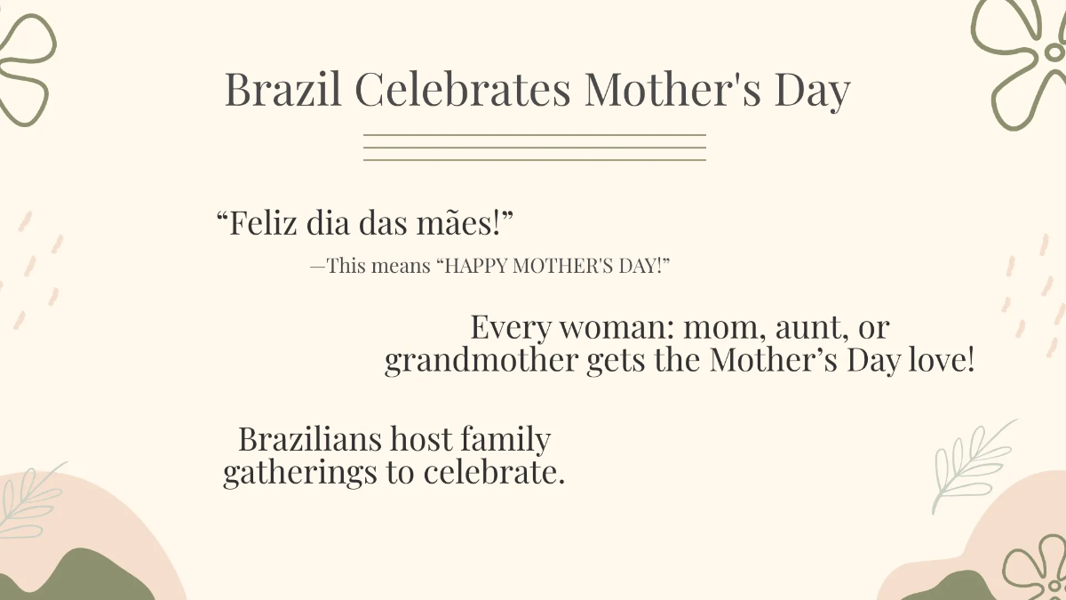 Free Aesthetic Mother's Day Presentation Template to Edit Online