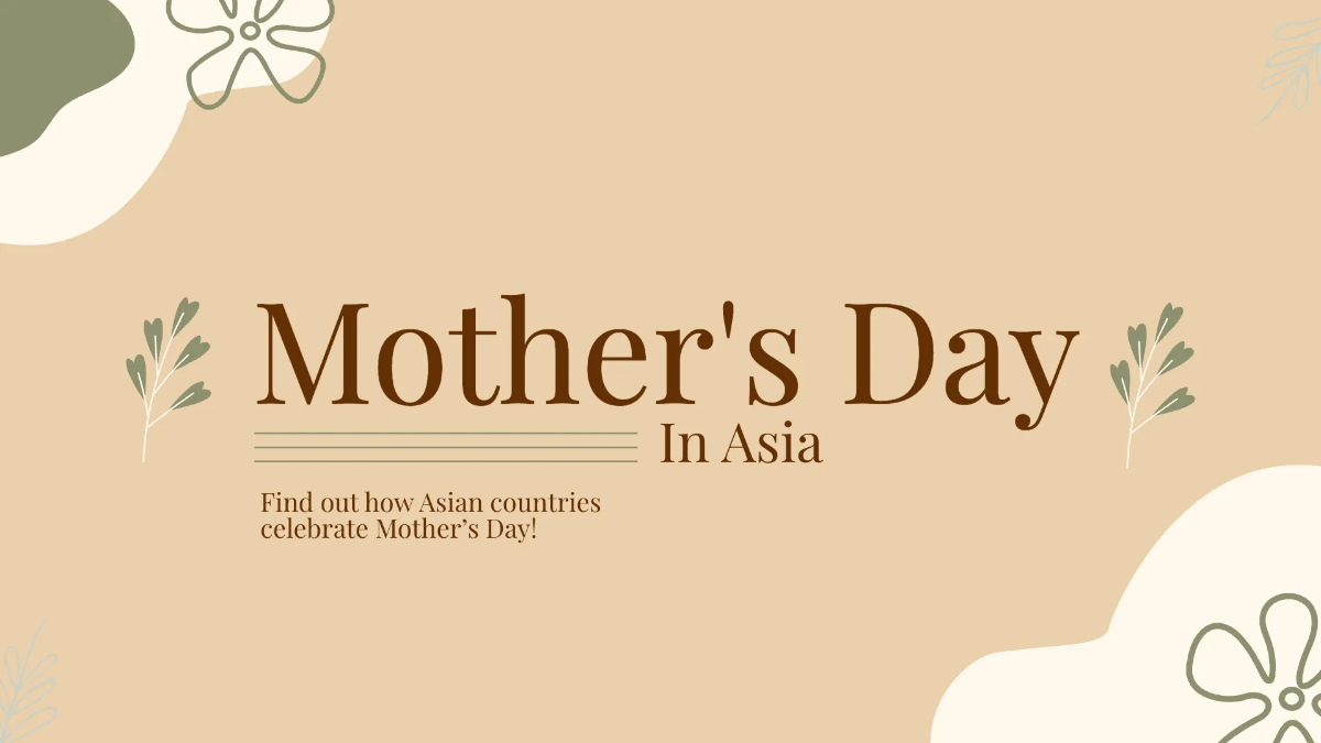 Free Aesthetic Mother's Day Presentation Template to Edit Online