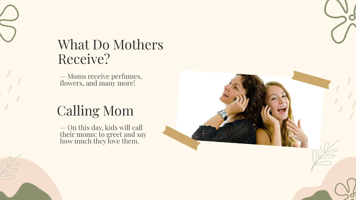 Free Aesthetic Mother's Day Presentation Template to Edit Online
