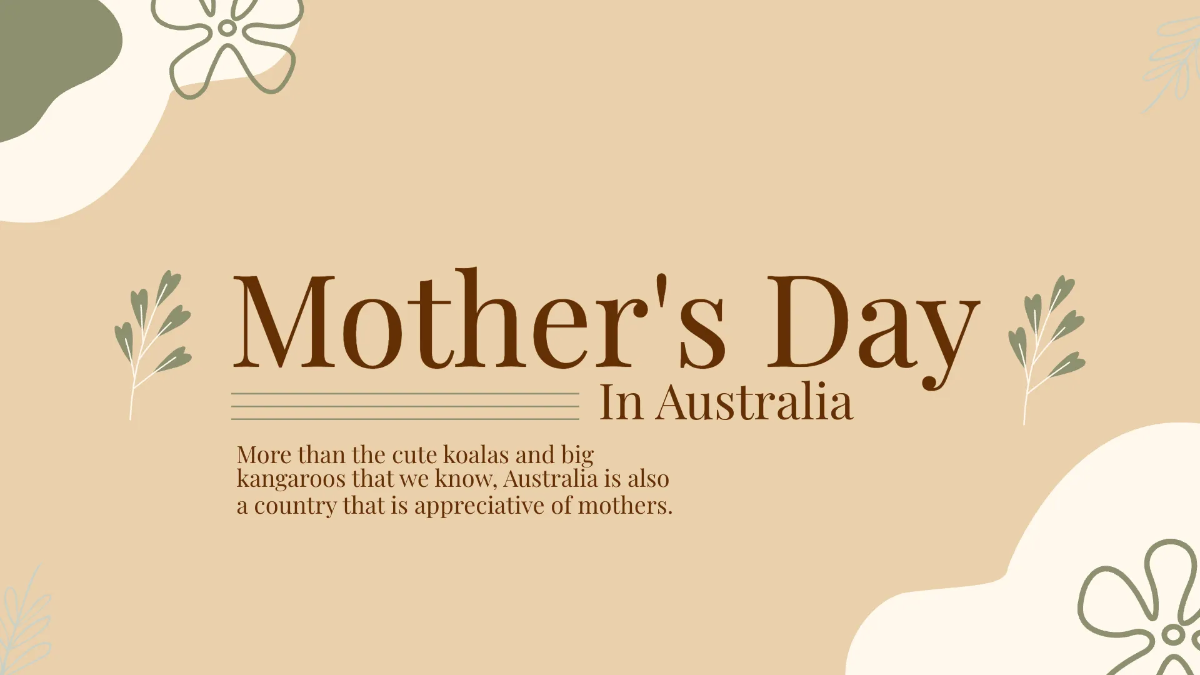 Free Aesthetic Mother's Day Presentation Template to Edit Online