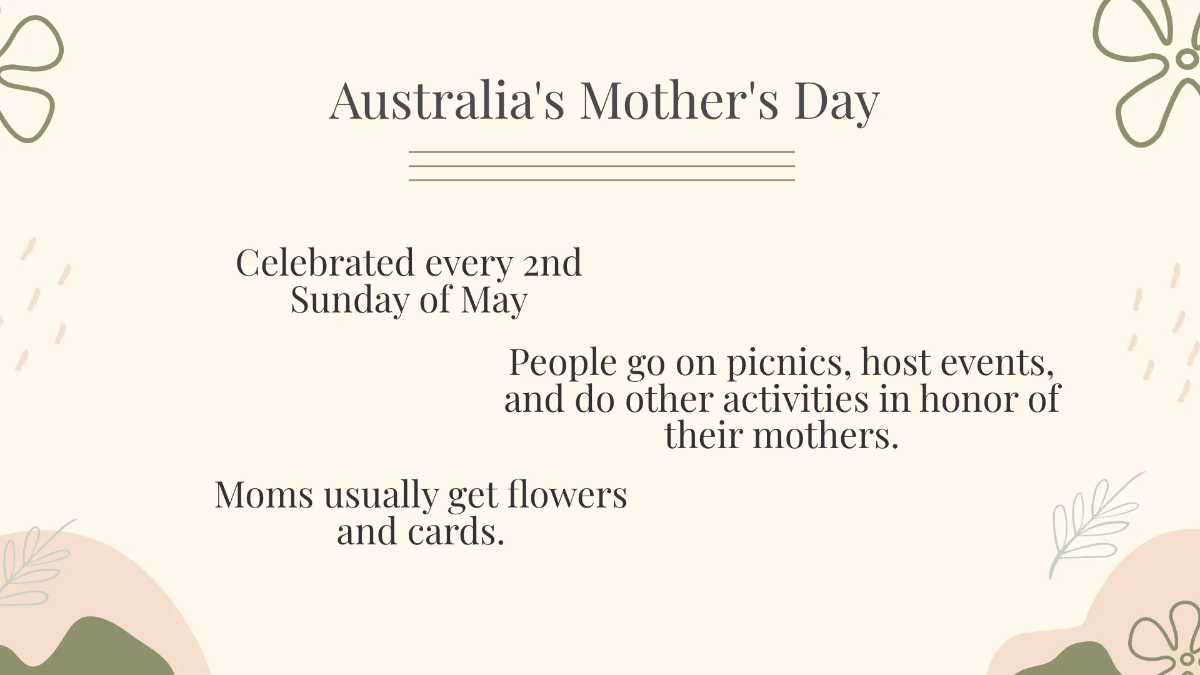 Free Aesthetic Mother's Day Presentation Template to Edit Online
