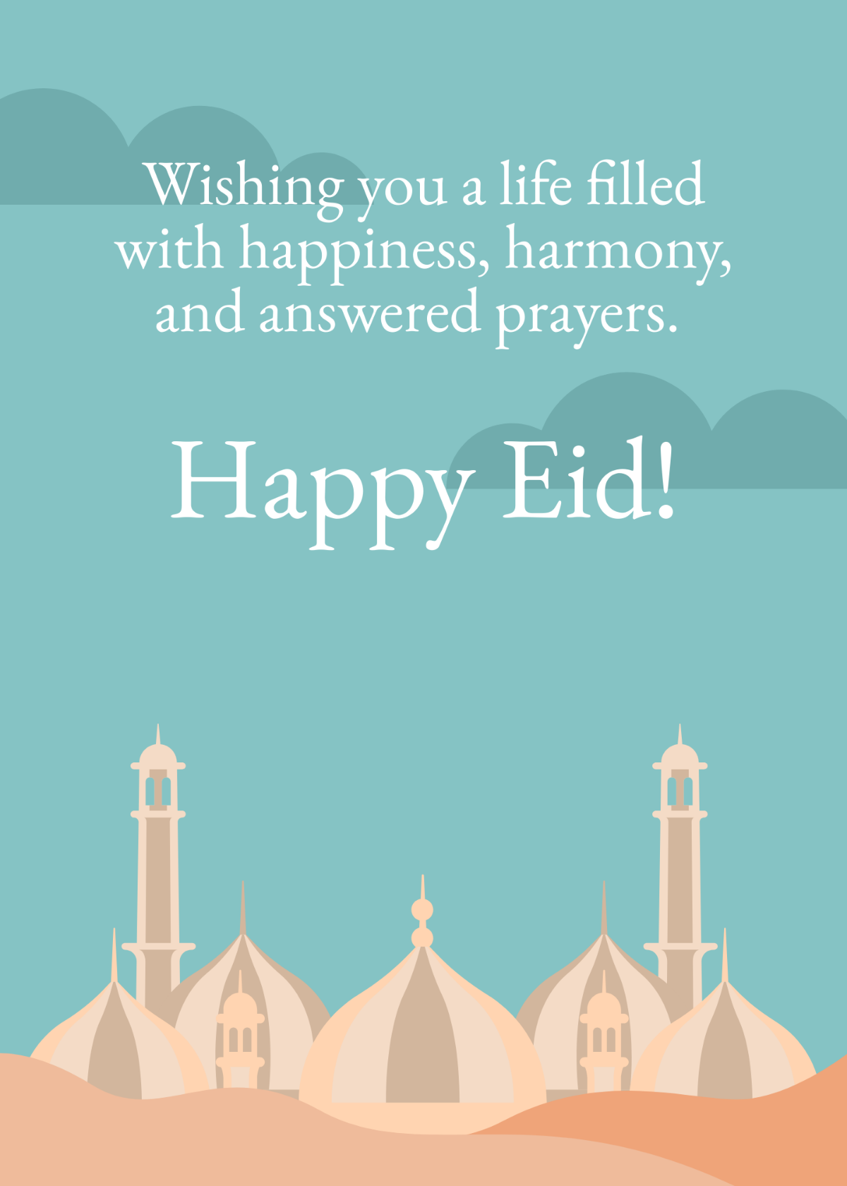 Eid al-Fitr Simple Message Template