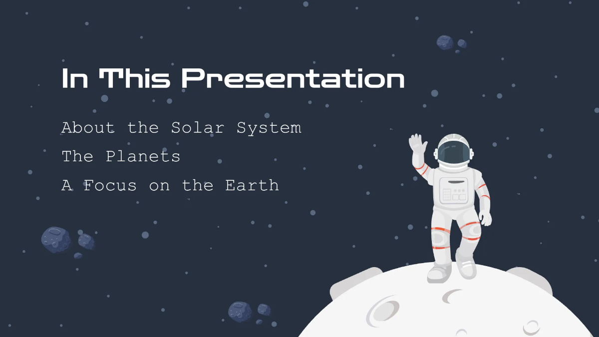 Free Earth And Space Presentation Template to Edit Online