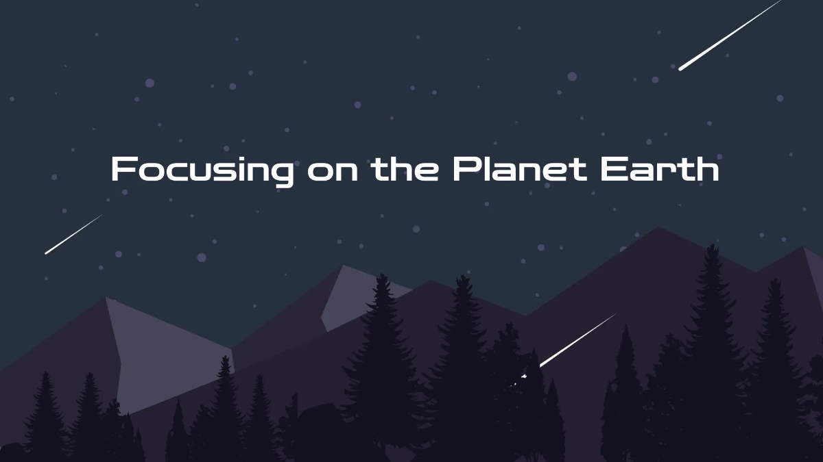 Free Earth And Space Presentation Template to Edit Online