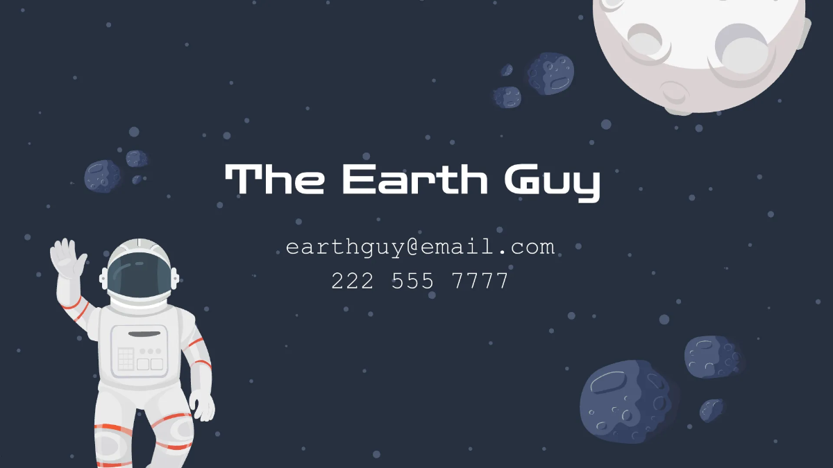 Free Earth And Space Presentation Template to Edit Online