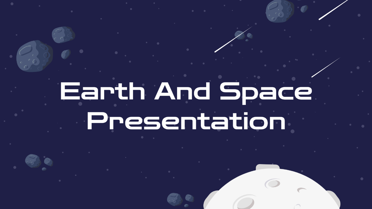 Earth And Space Presentation Template