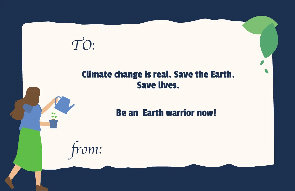 Free Climate Change Note Template to Edit Online