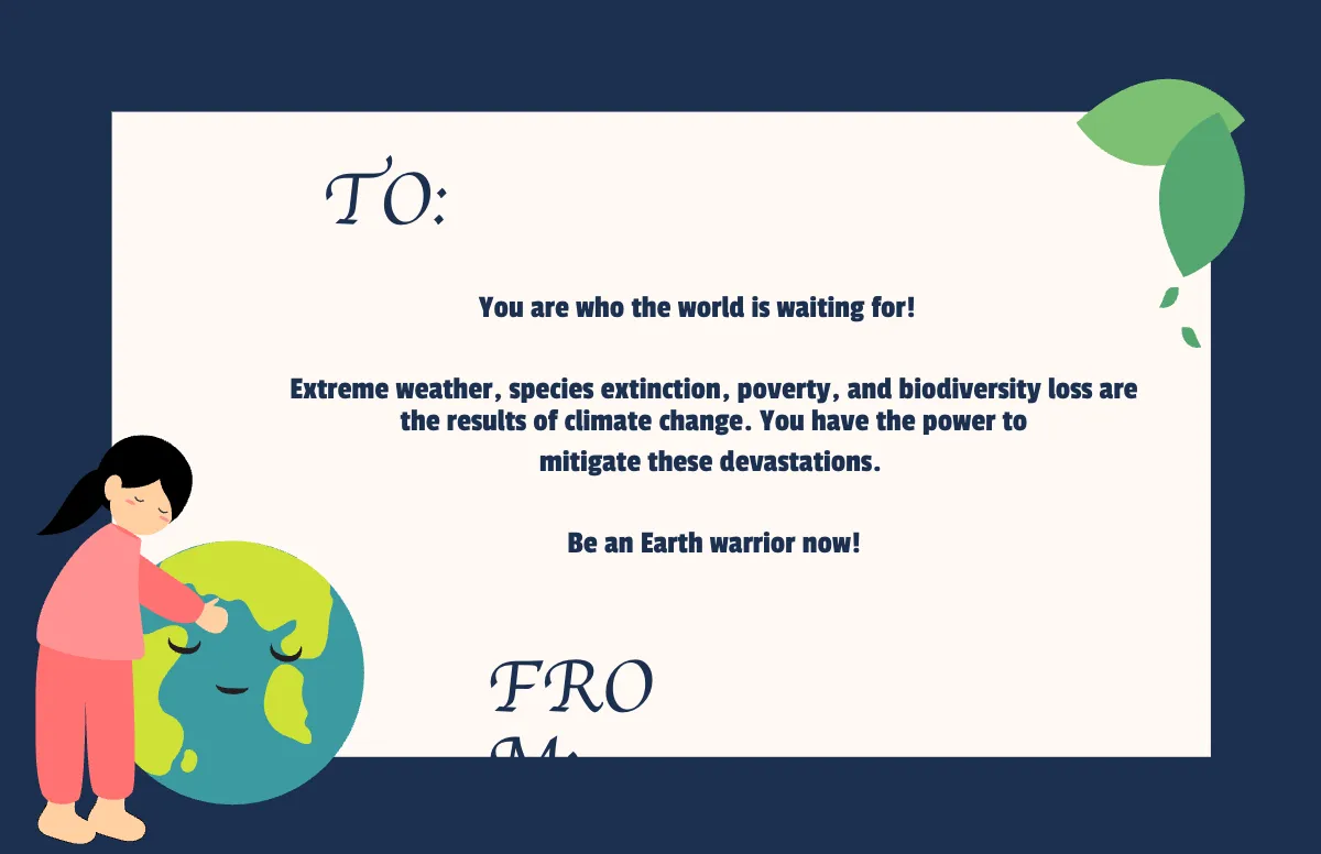 Free Climate Change Note Template to Edit Online