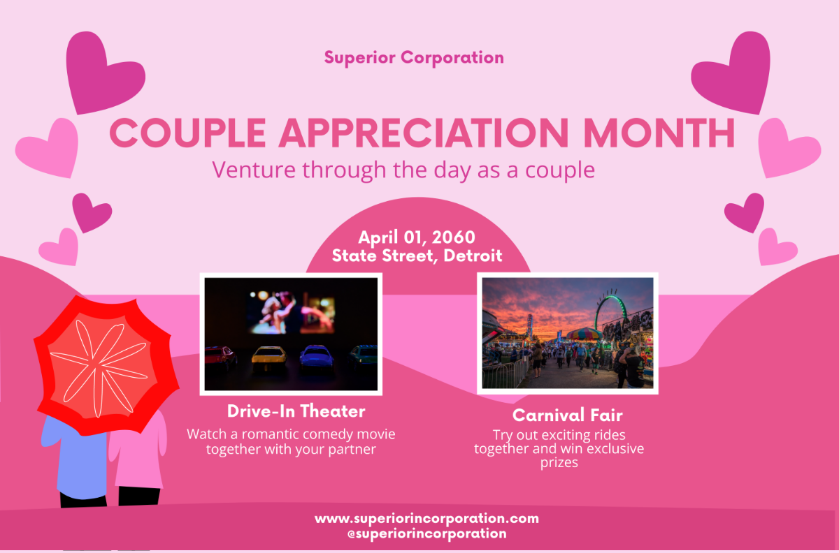Free Couple Appreciation Month Banner Template