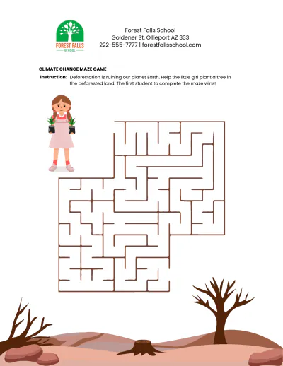 Free Climate Change Game Template to Edit Online