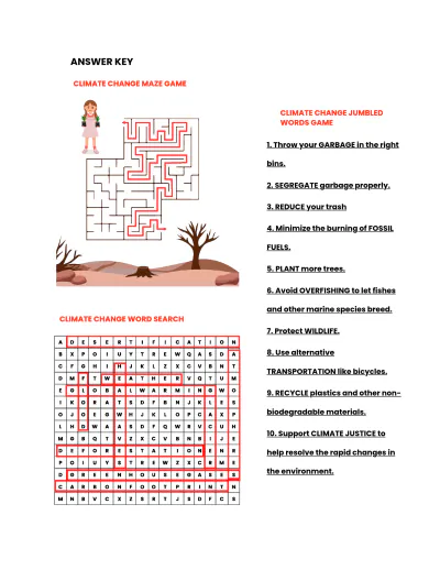 Free Climate Change Game Template to Edit Online