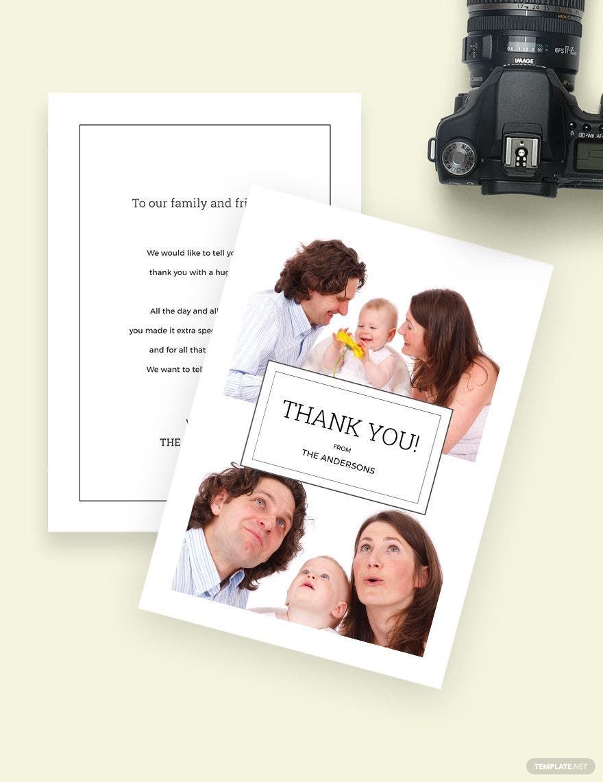 Photo Thank You Card Template Download in Word, Google Docs