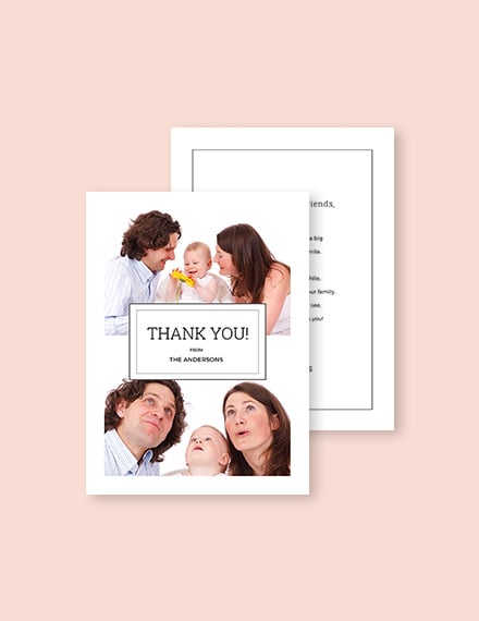 FREE Wedding Thank You Card Template Download 300 Cards